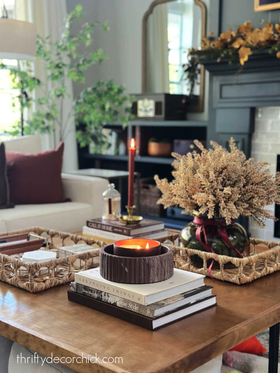 large coffee table decor