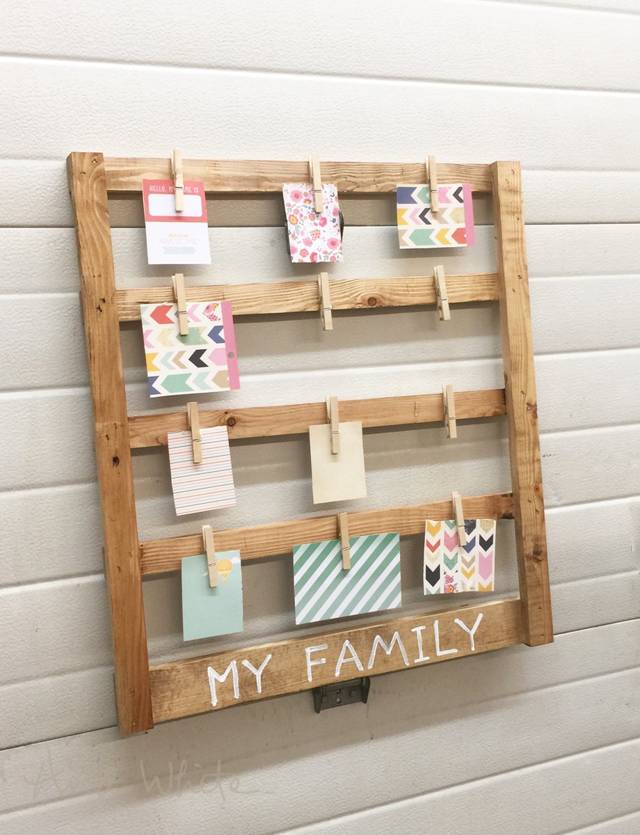 DIY Rustic Wall Clip Frame