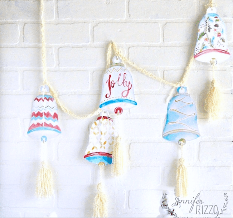 amazing and easy christmas craft paper ideas 12 paper bell tassle garland with printable tassels