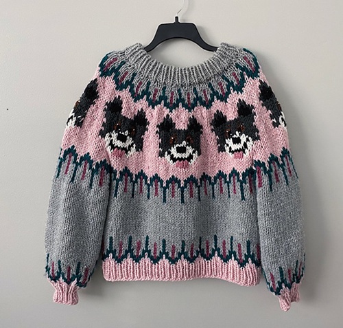 7 dog-printed sweater free knitting patterns bright stuffs 1 sweater free knitting