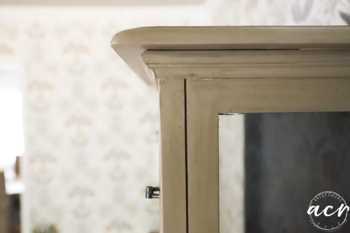 paint a wood look finish 21 up close of wood look corner other side