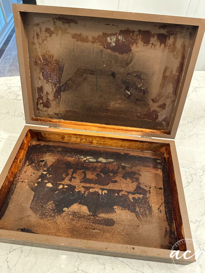 inside of the box with innards out