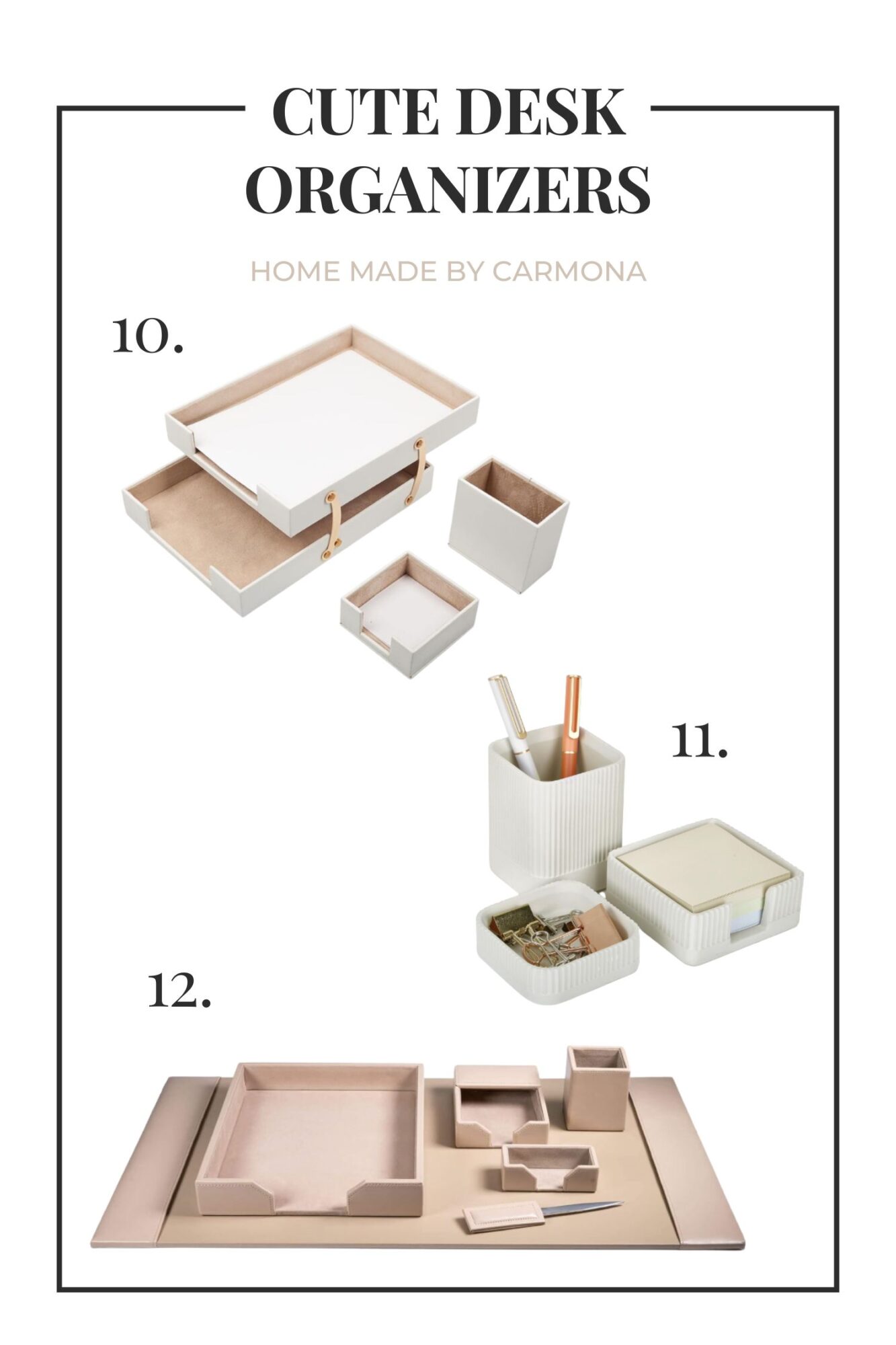 cute desk organizers