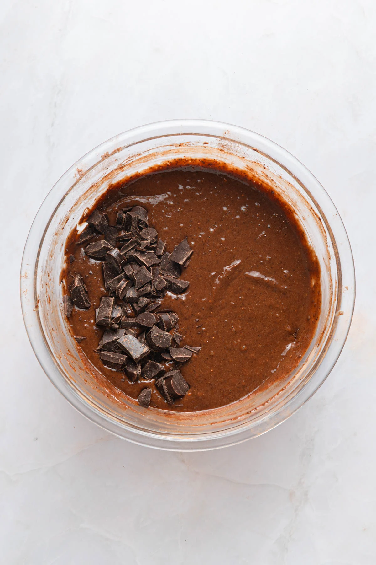 sweet potato brownies paper and stitch 6 mixing brownie ingredients in a glass bowl