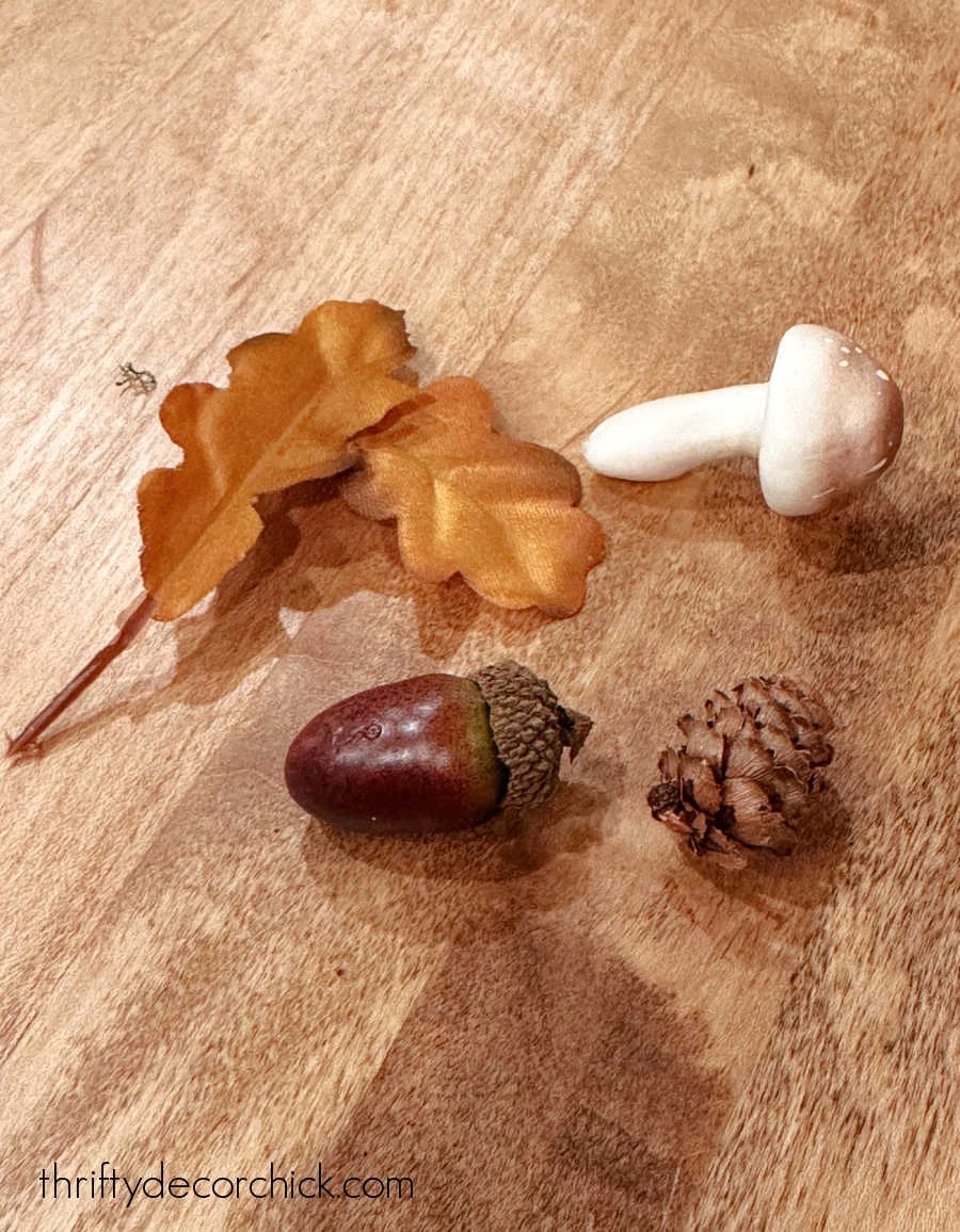 diy fall themed display under a glass cloche thrifty decor chick 2 small fall craft decor