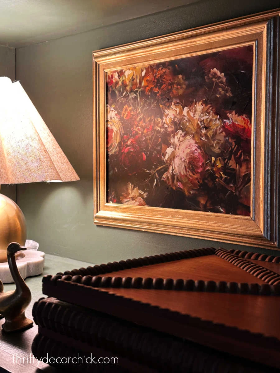 brushstrokes with mod podge