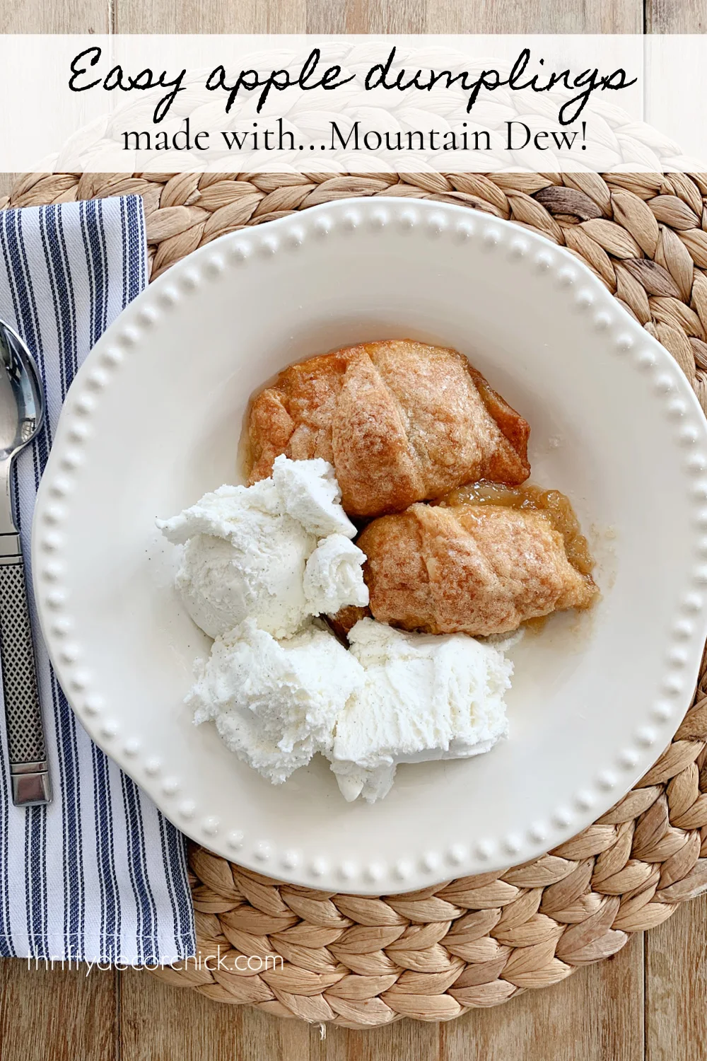 the easiest homemade crock pot applesauce recipe thrifty decor chick 2 mt. dew apple dumplings with ice cream
