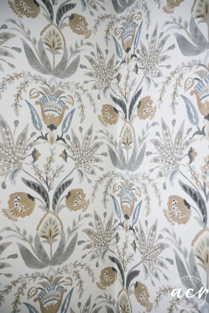 hanging prepasted strippable wallpaper artsy chicks rule 17 showing finished wallpaper corner