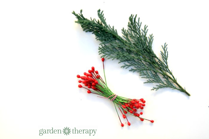 miniature wreath materials