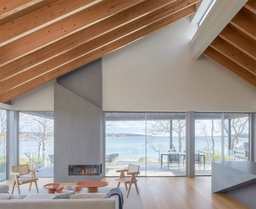 home with one slanted side