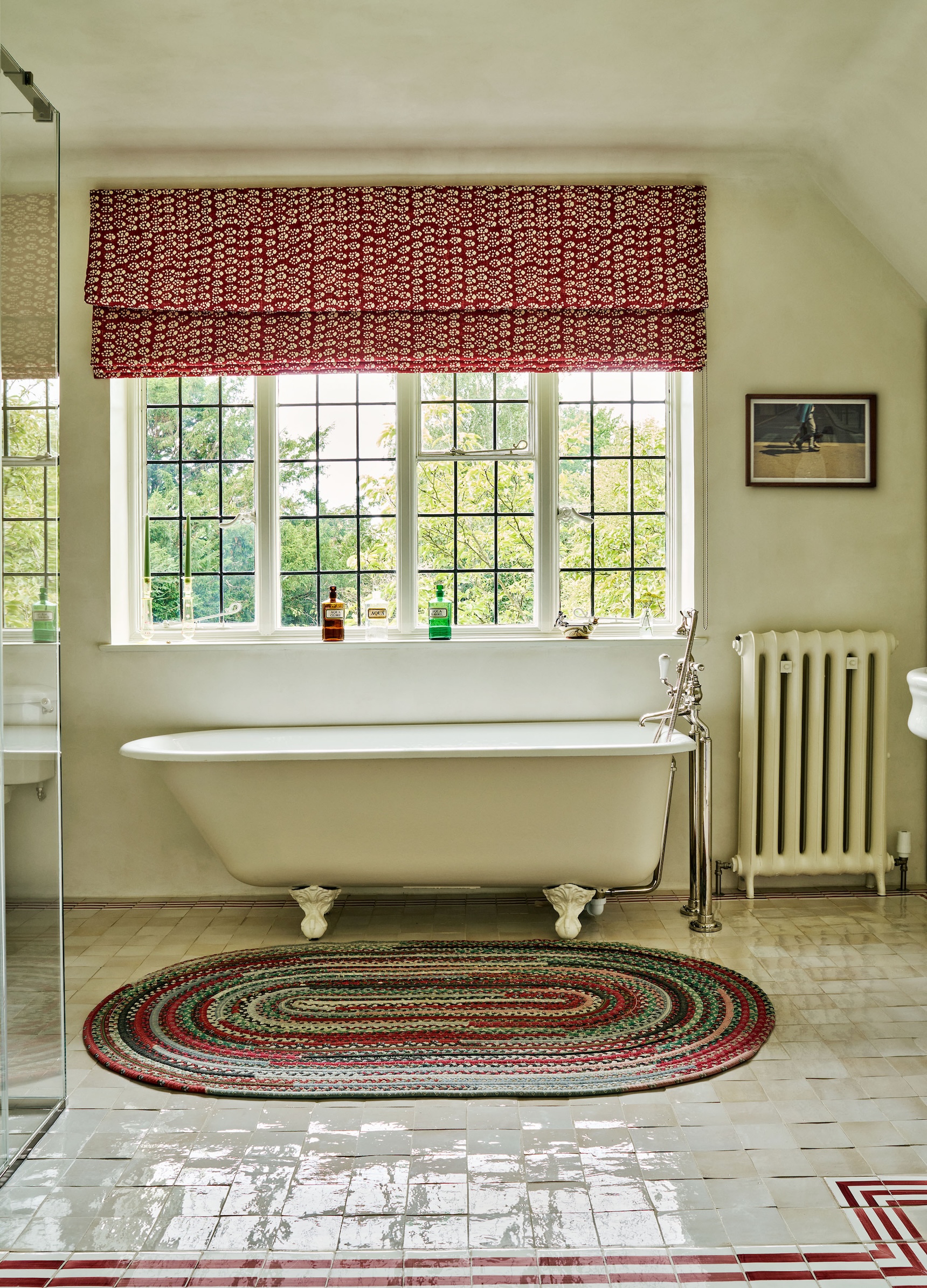 the same room has an antique claw footed bath with a view. hollond says she re  18