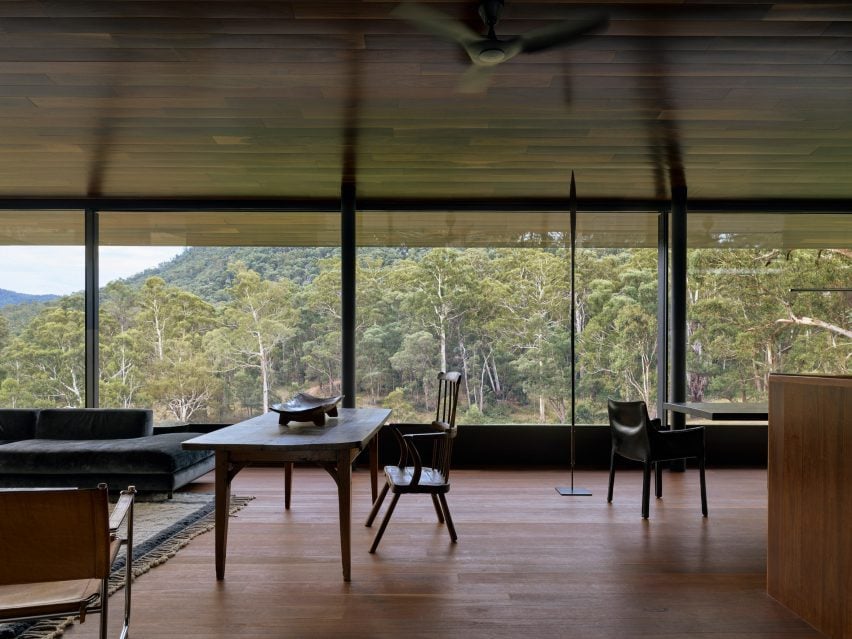 interior of howqua river lodge by rob mills architecture and interiors