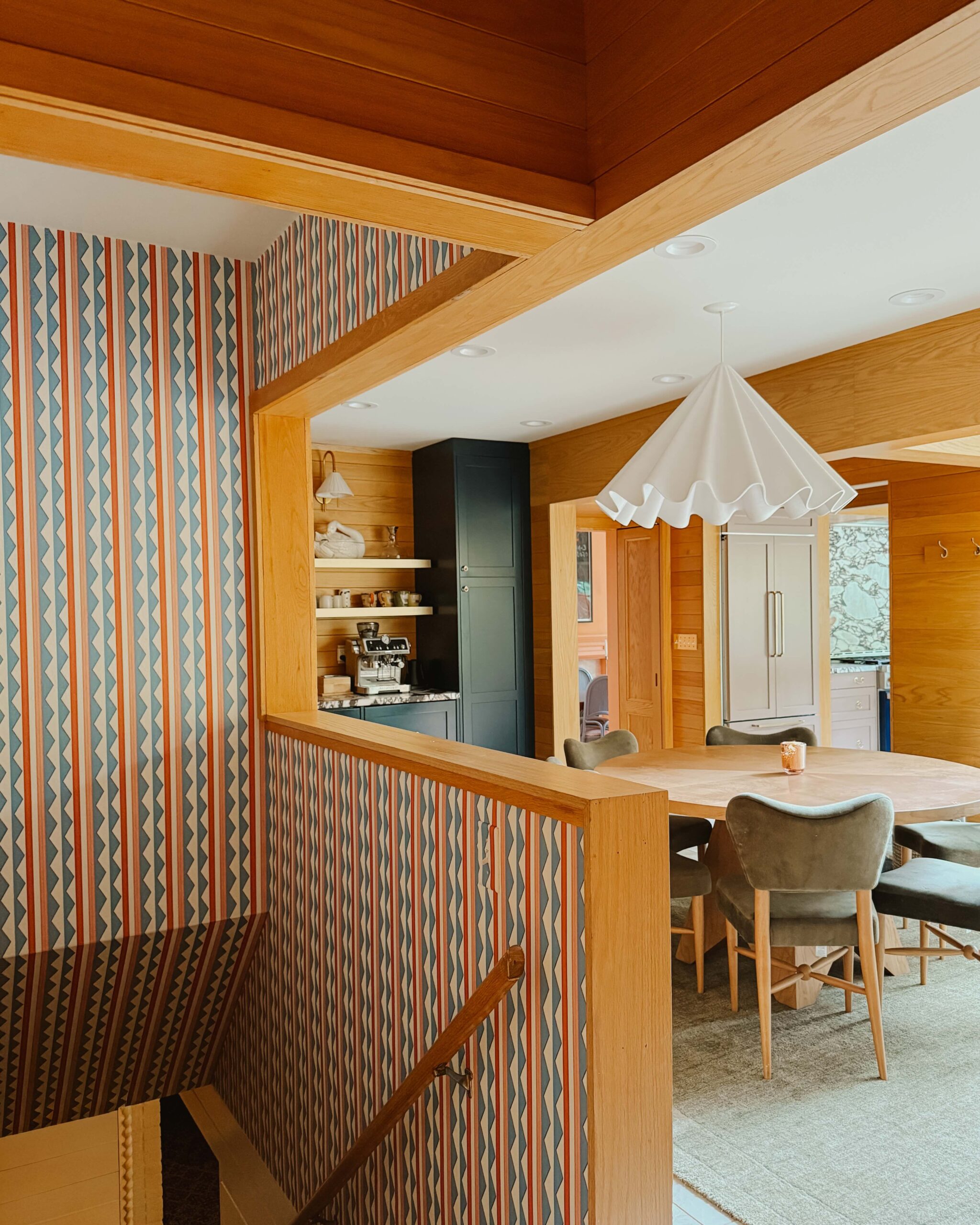 all the wallpapers in our home and what i love about each pattern wit delight