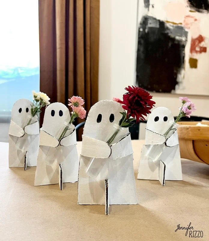 Make Mini BooQuet Ghost Vases