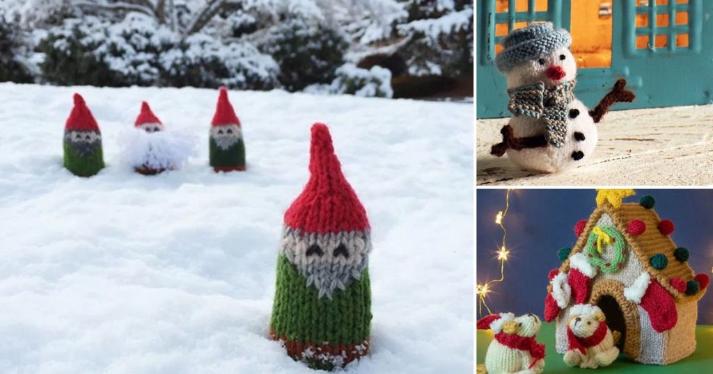 9 Knitted Pocket Christmas Toys Free Patterns Bright Stuffs