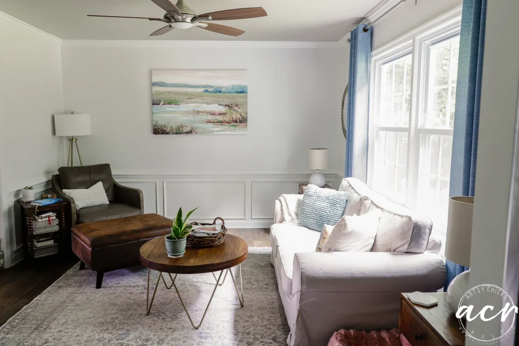 Painted Ceiling Adds Warmth and updates