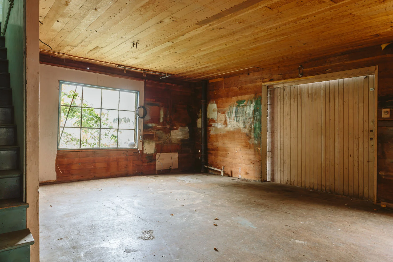 the guest cottage what do we do with the sliding train rack door 2 sliding train rack door