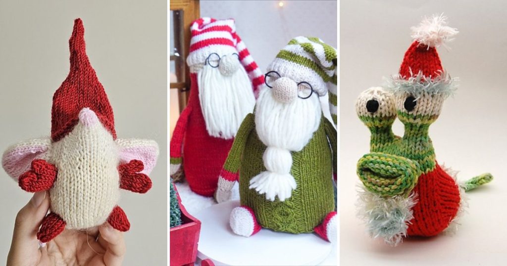 7 Weird Christmas Toys Free Knitting Patterns Bright Stuffs