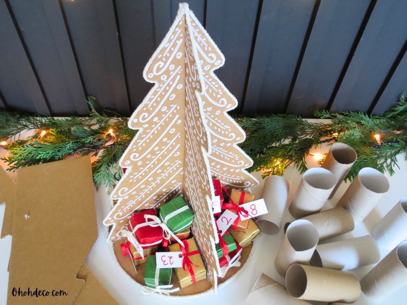 DIY Advent Calendar with Toilet Paper Rolls
