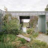 hedge and arbour house by studio bright