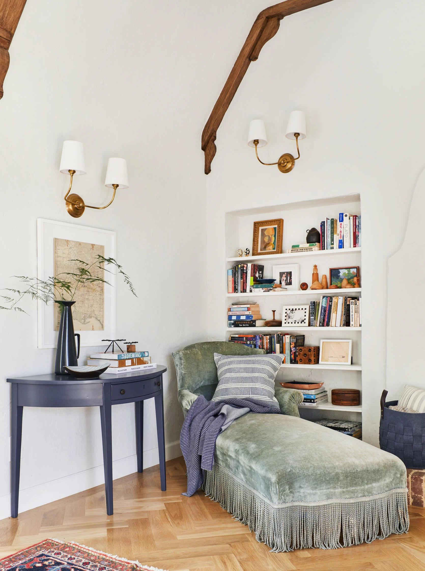 floral chaise lounge