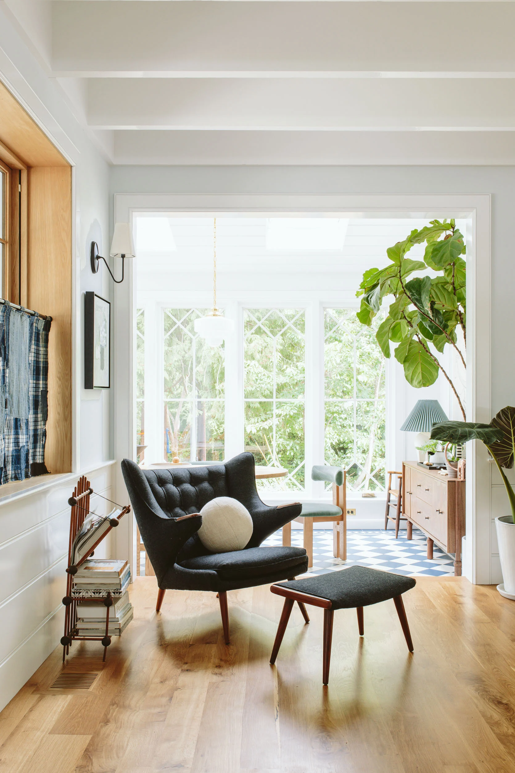 floral chaise lounge