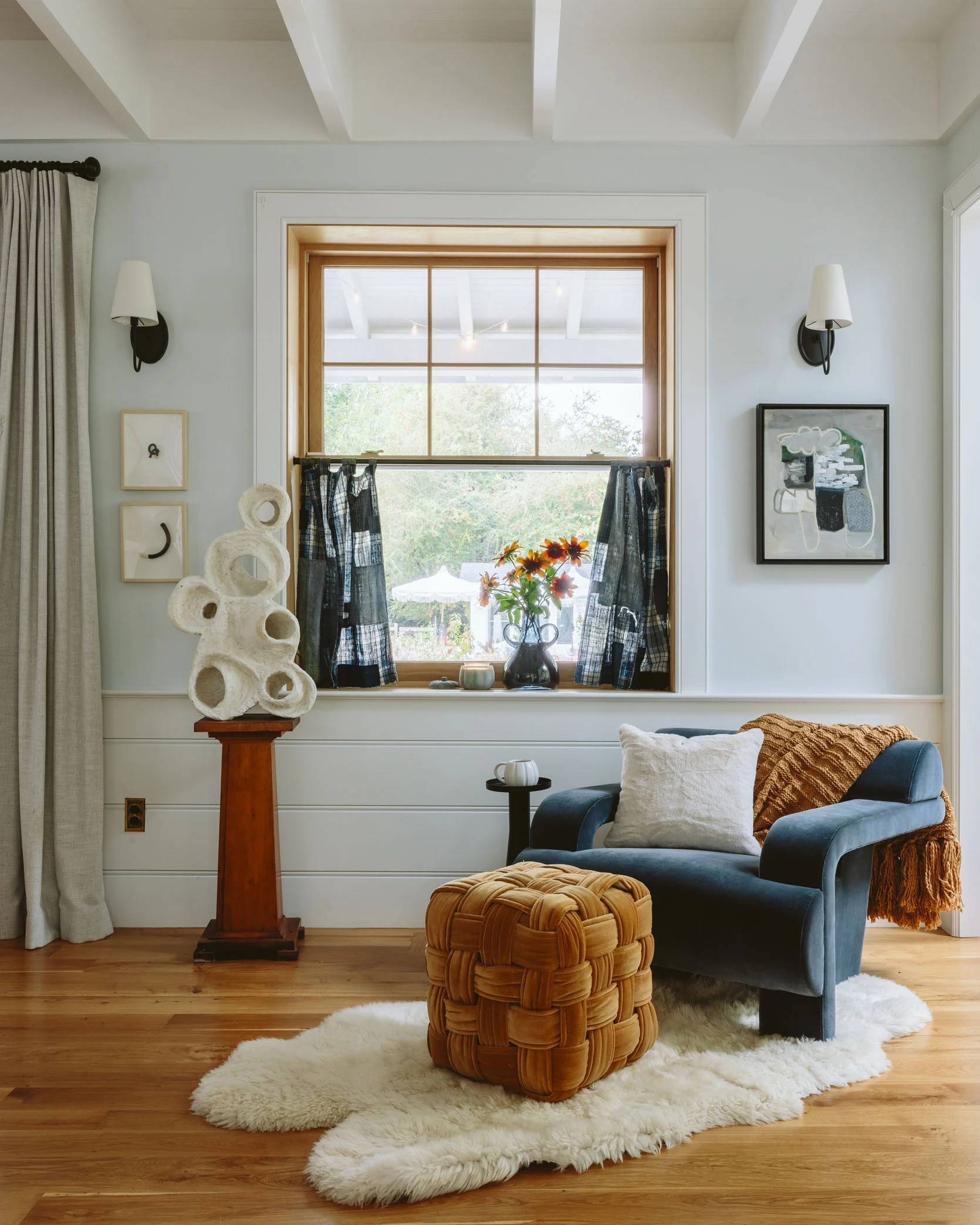 floral chaise lounge