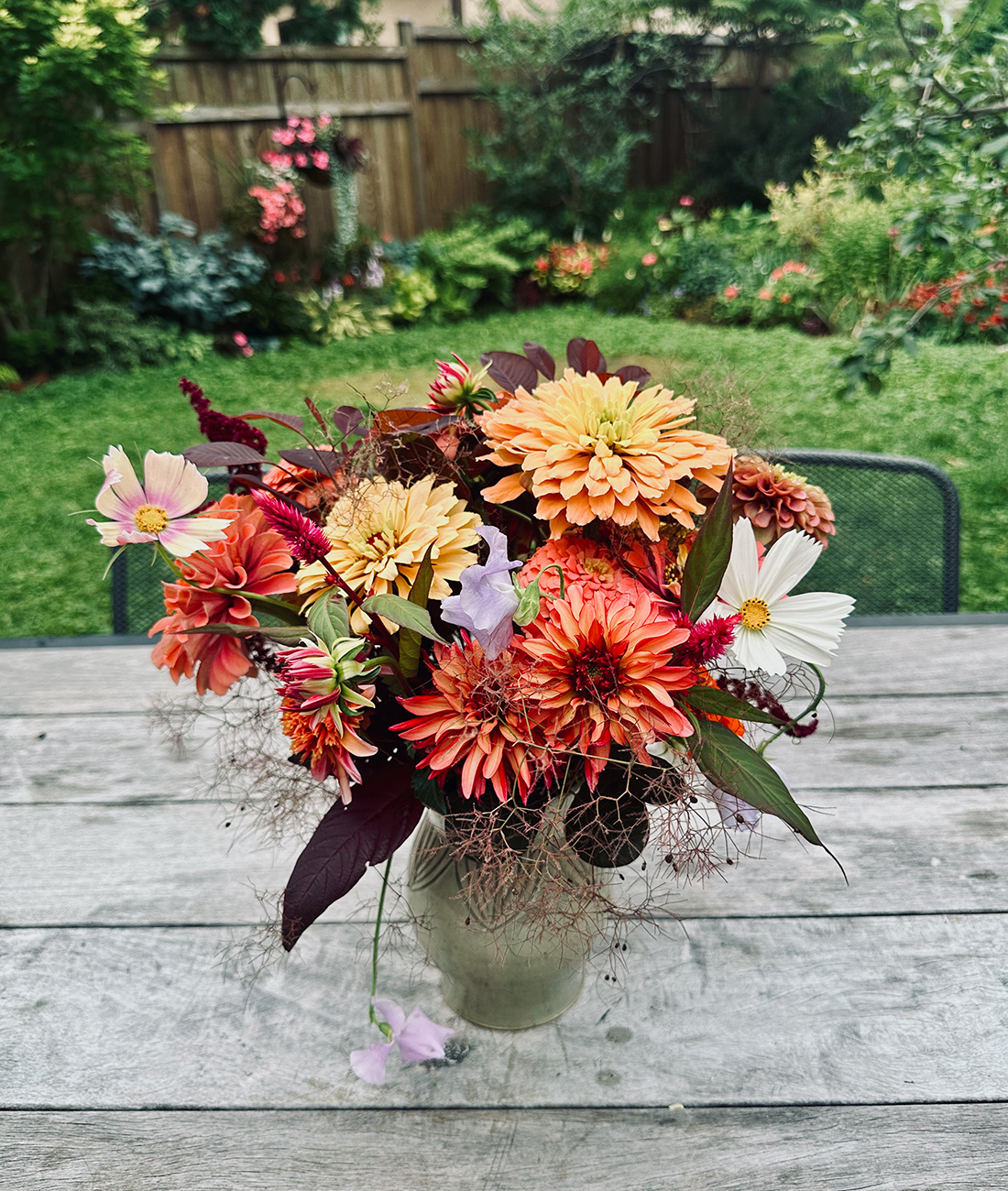 bouquet of orange flowers
