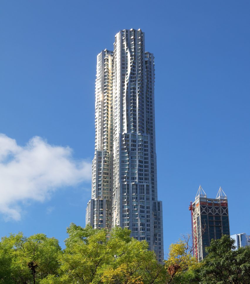 frank gehrys 15 most significant buildings 8 8 spruce (new york by gehry), usa, 2011