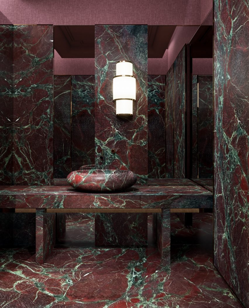 quarzite rosso levanto stone by antolini