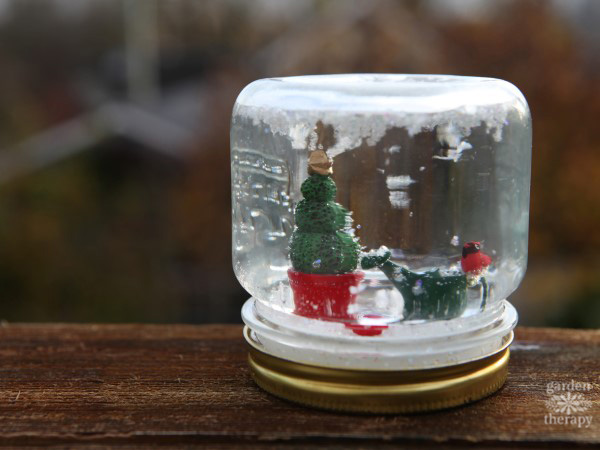 whimsical mason jar snow globes for the holidays 8 make a mini garden snow globe.