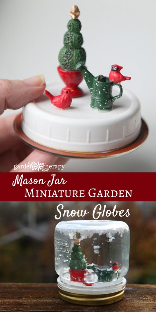 whimsical mason jar snow globes for the holidays 10 make a mini garden snow globe.