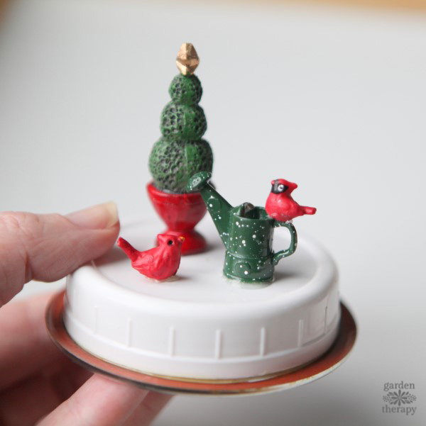 make a mini garden snow globe.