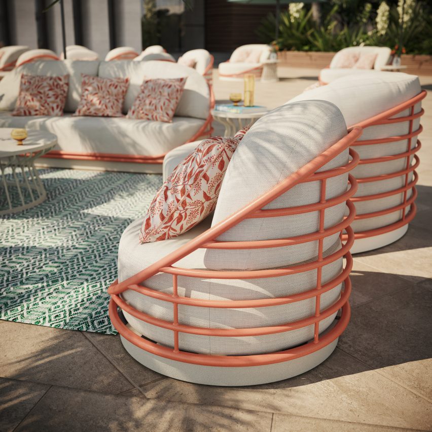 soda iced table by miniforms among new products on dezeen showroom 6 orbit outdoor furniture collection by tropitone