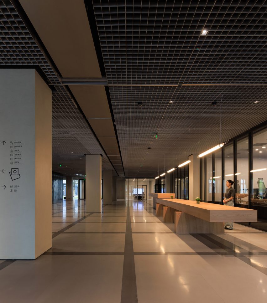 interior view of ai data centre by lllab