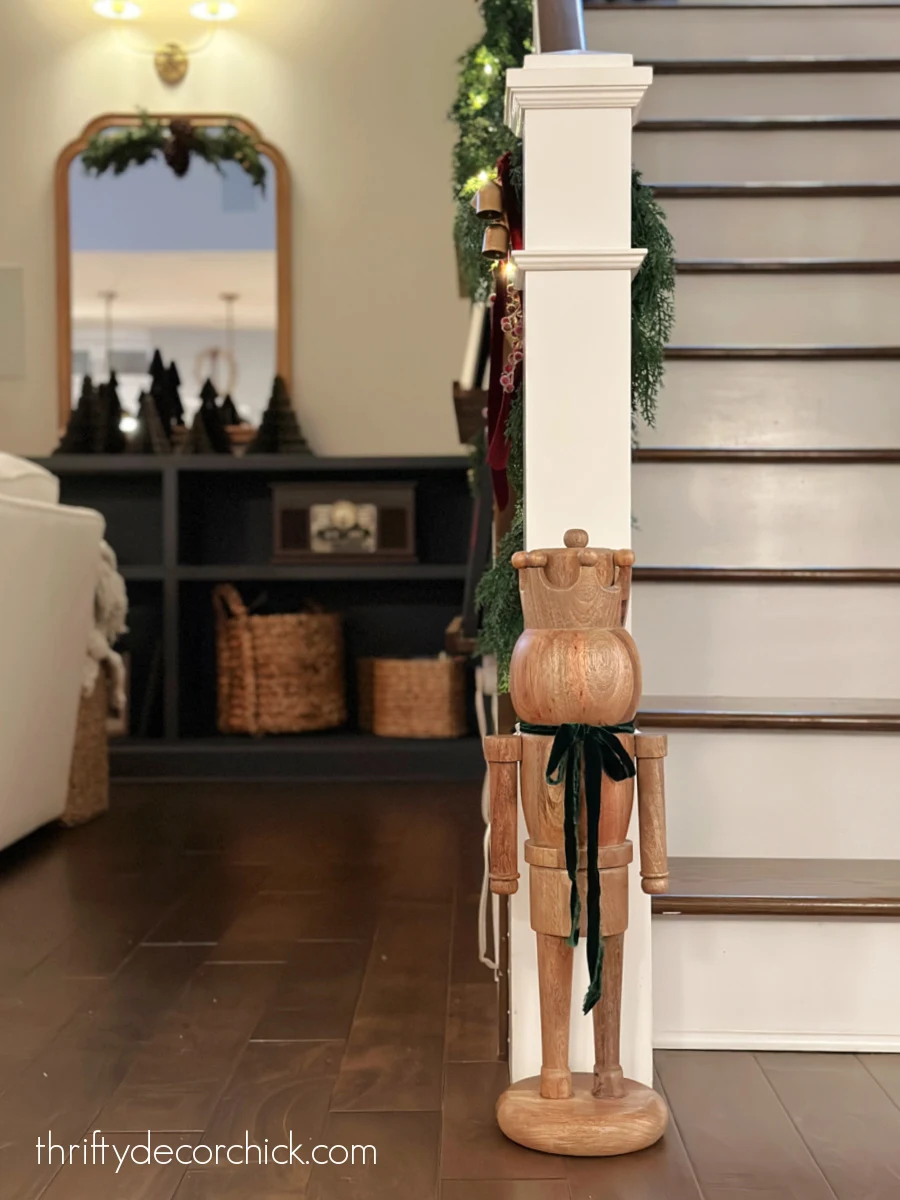 a detailed tour of the christmas decor in our great room | thrifty decor chick 46 extra large wood nutcracker