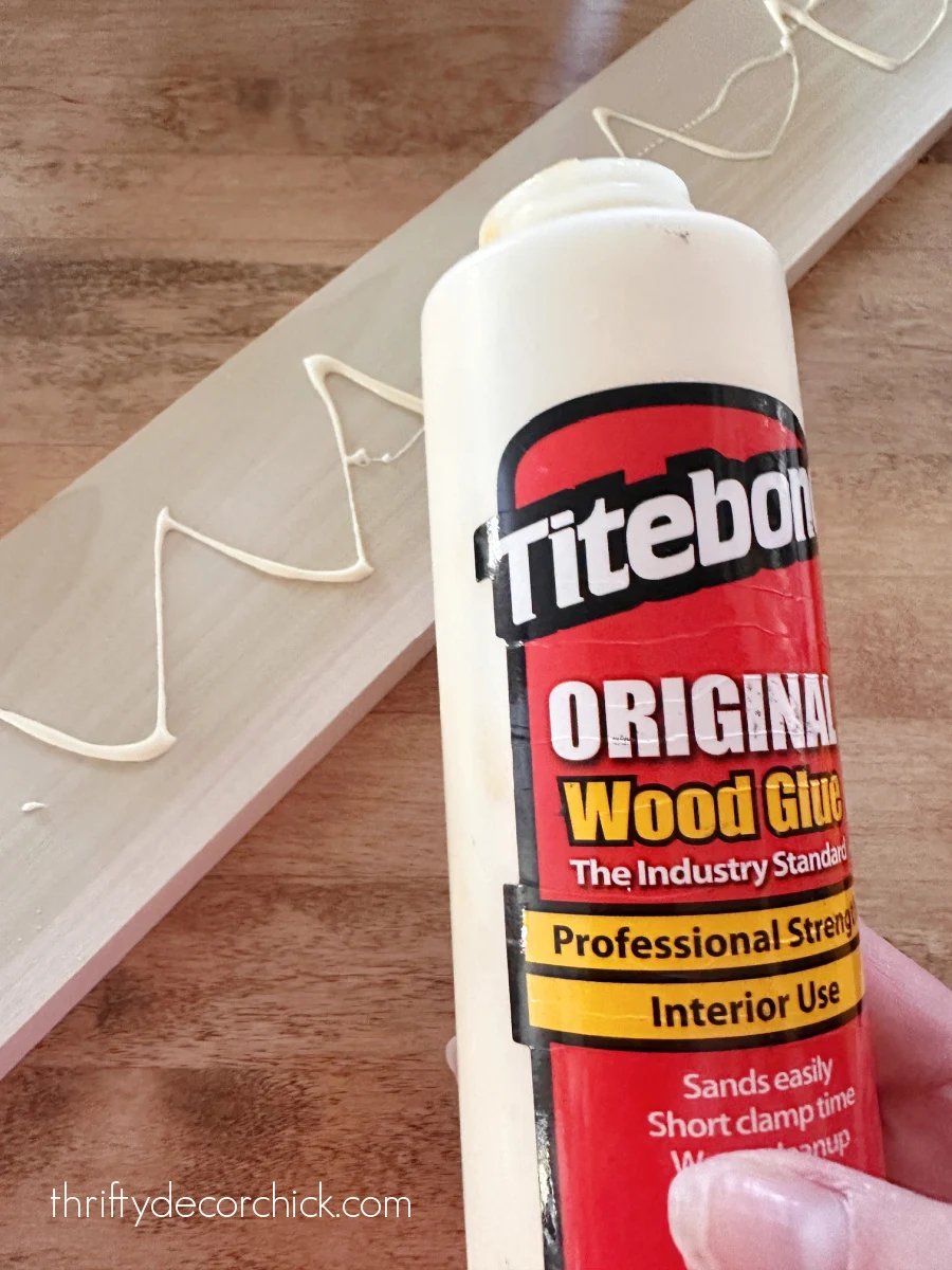 diy custom range hood with shelf and brass tipping rail | thrifty decor chick 7 wood glue on trim