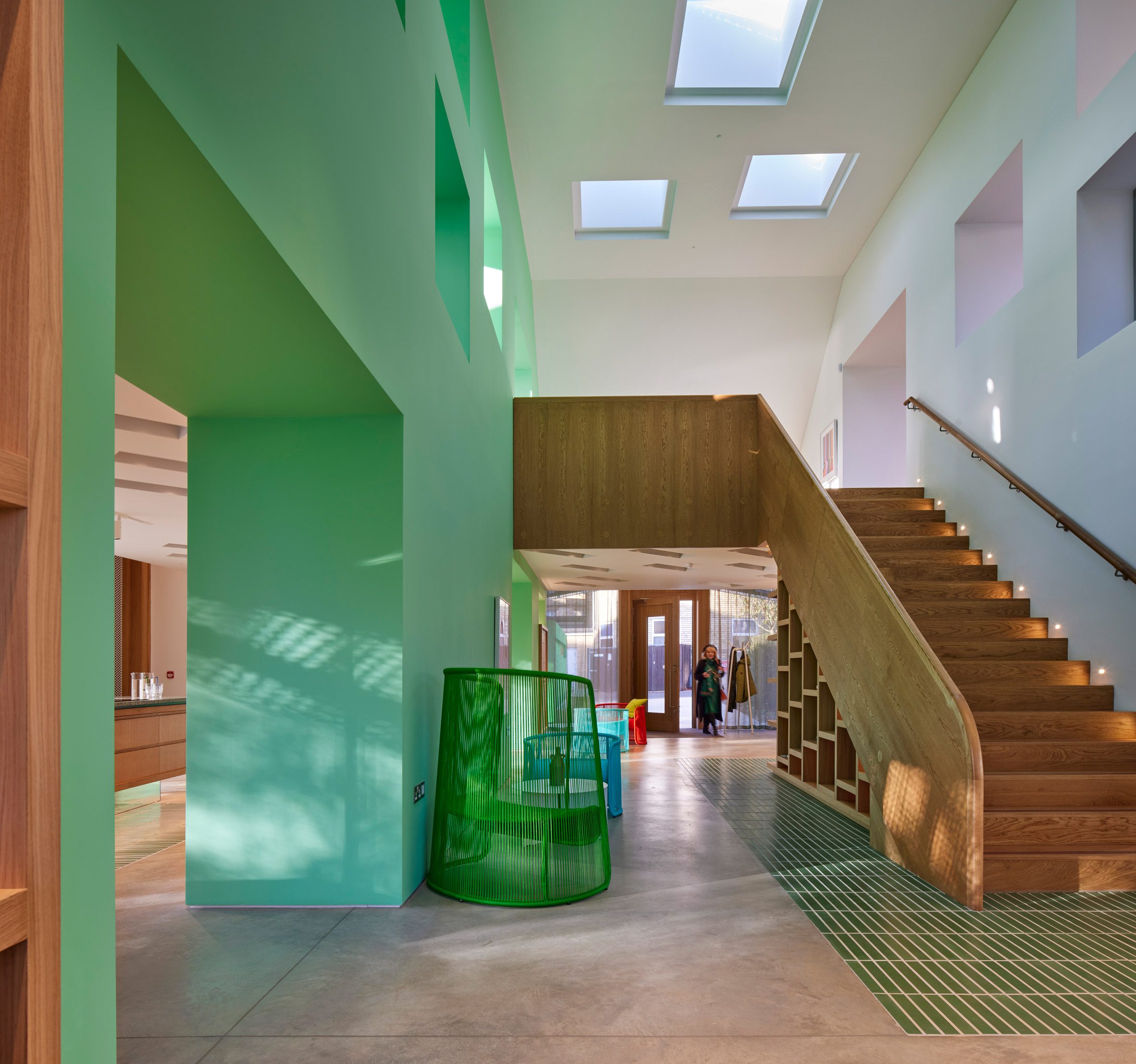 interior of maggie's northampton by stephen marshall architects