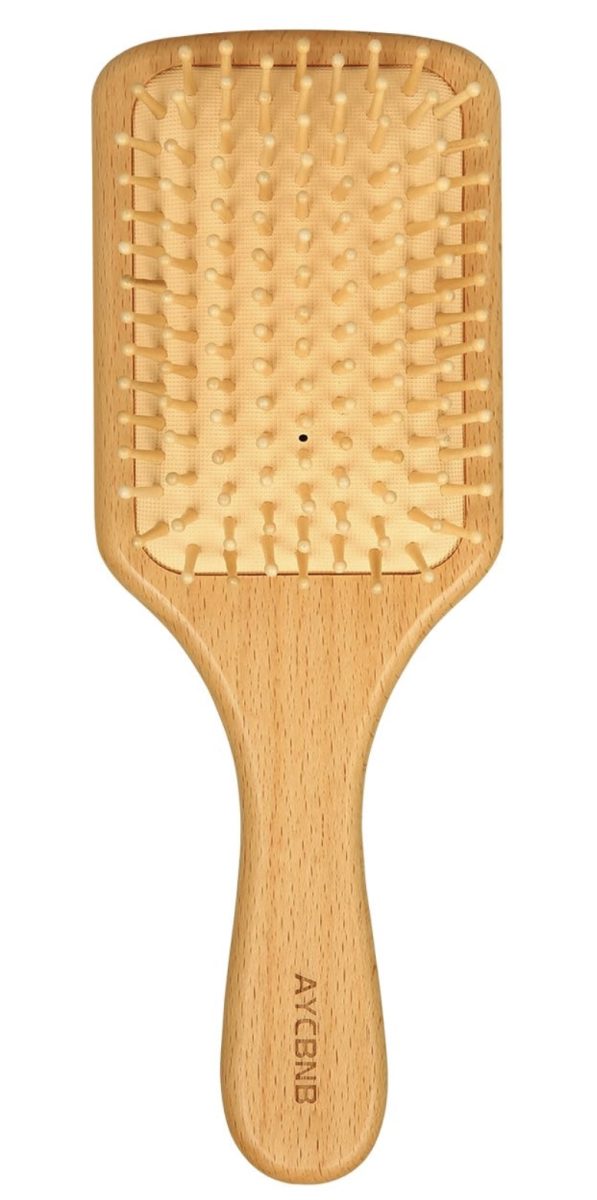 21 of the best unique stocking stuffers for under $6 17 a wooden paddle hairbrush with a rectangular head and widely spaced wooden bristles, shown against a white background—perfect as one of your stocking stuffers.