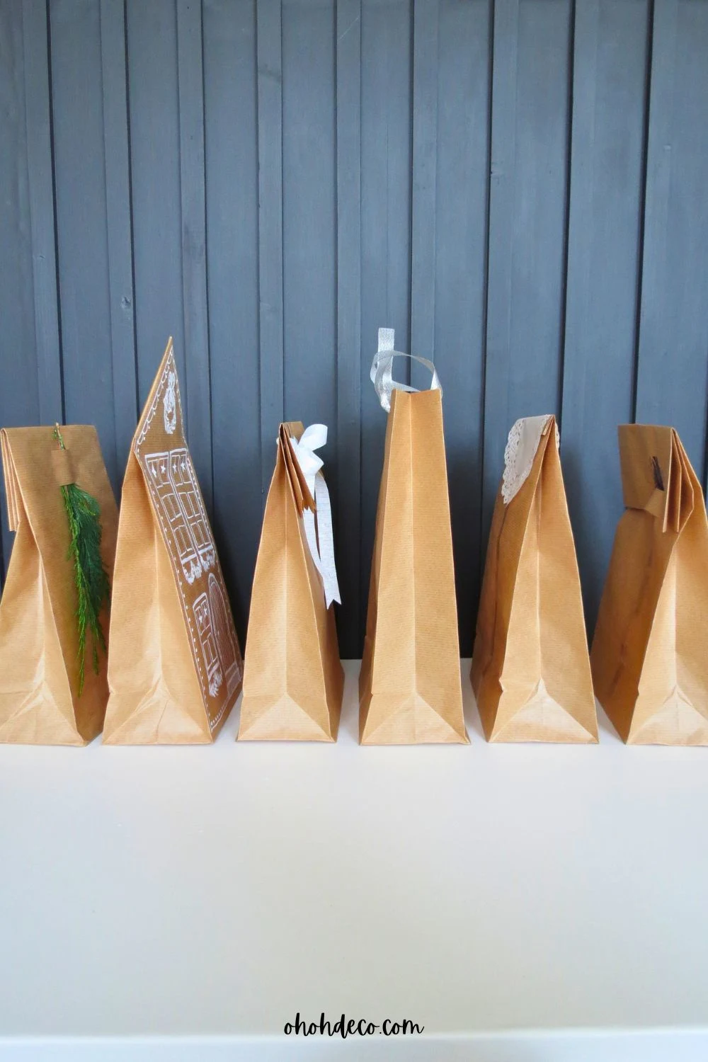 make a gift bag out of wrapping paper