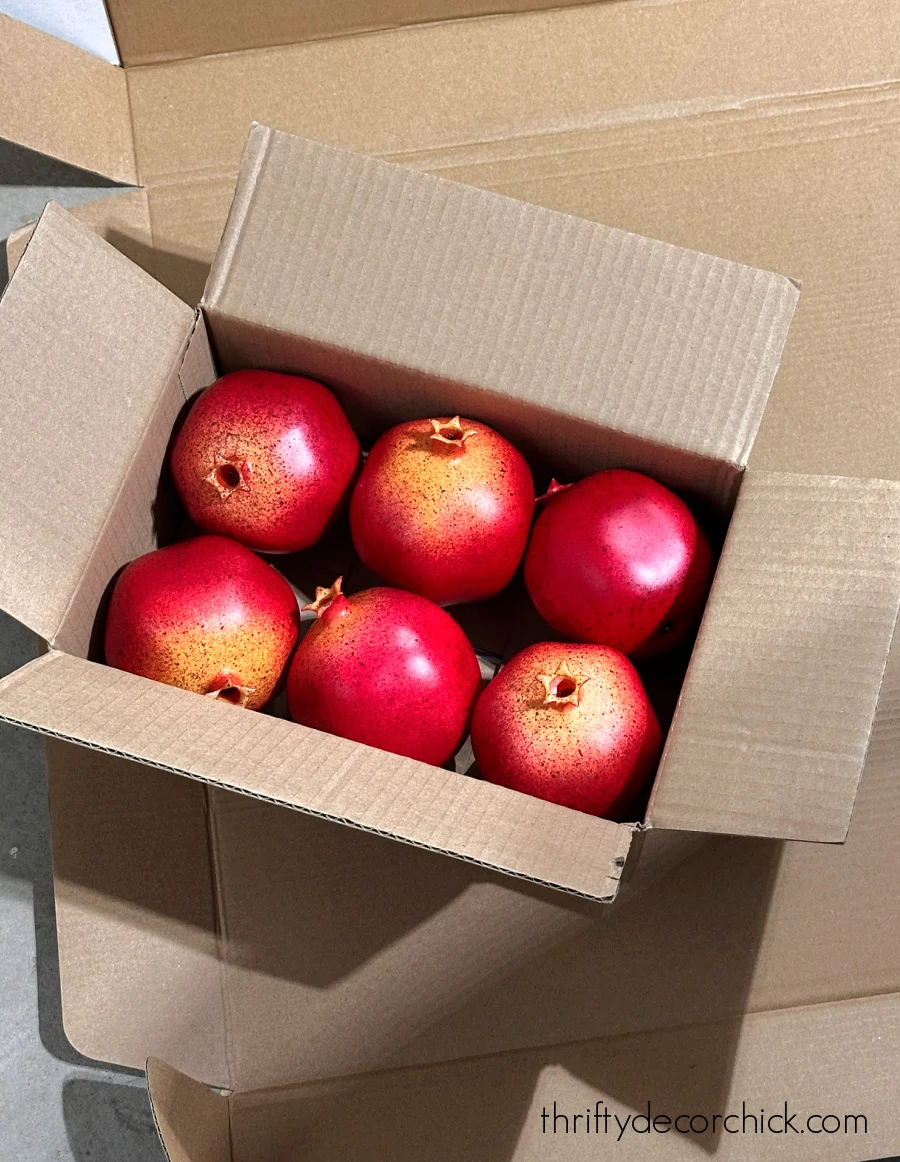 plastic fake pomegranates