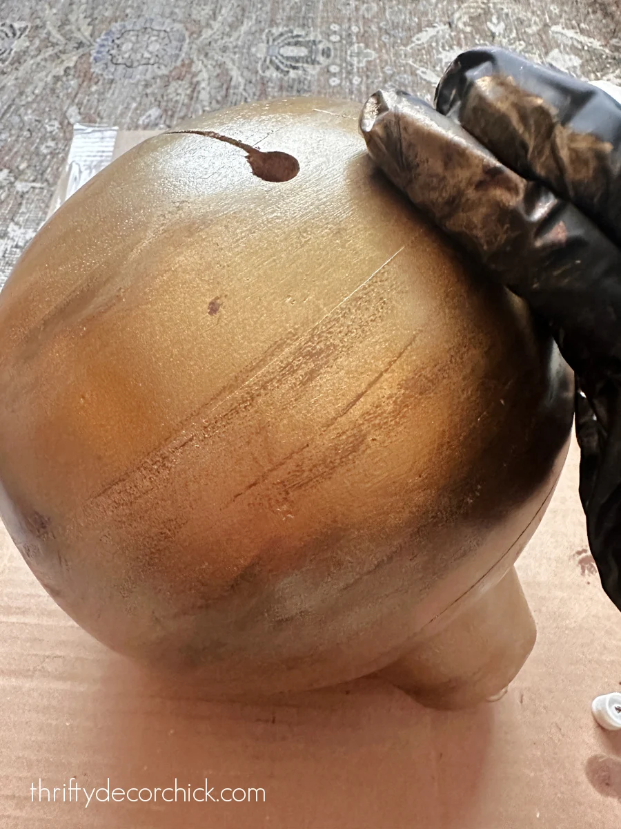 diy metal look on bells