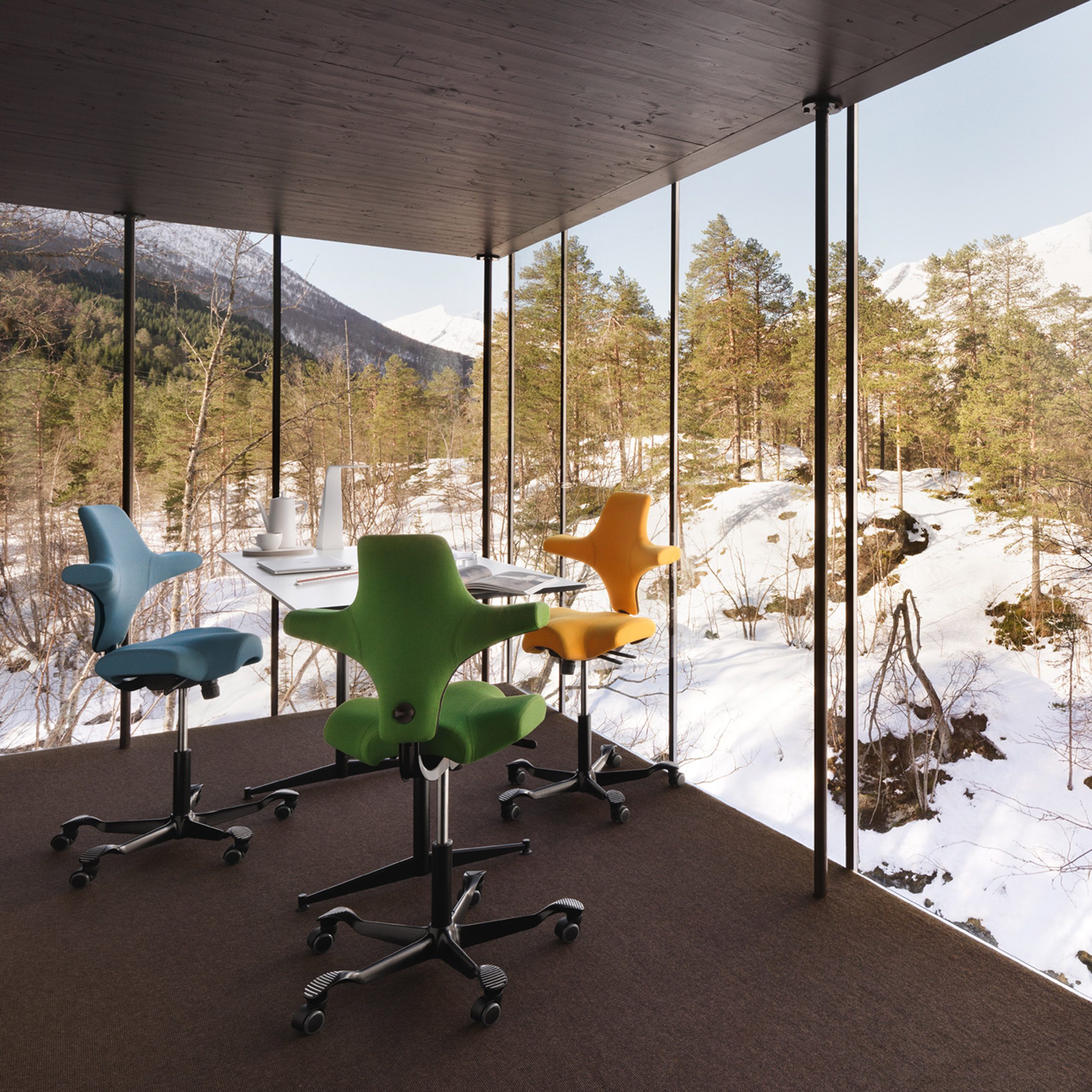 håg capisco task chair by flokk among 12 new products on dezeen showroom