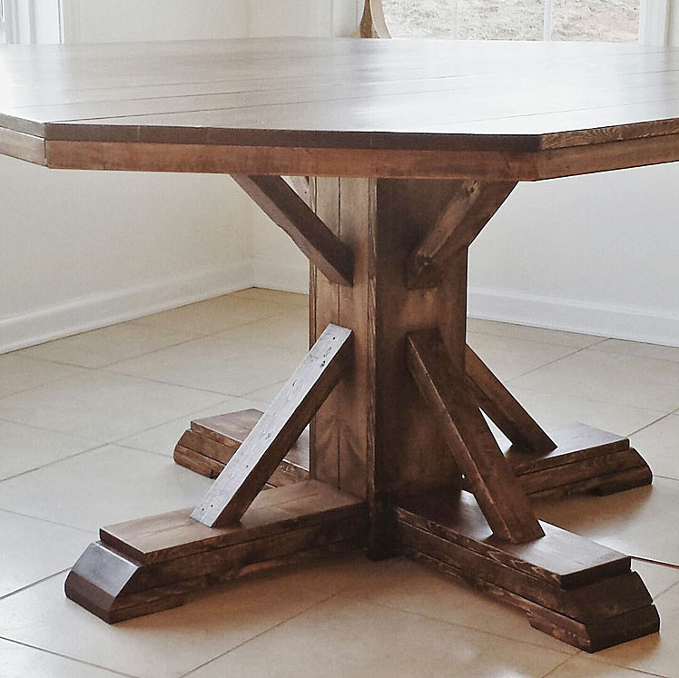 pottery barn benchwright table plans