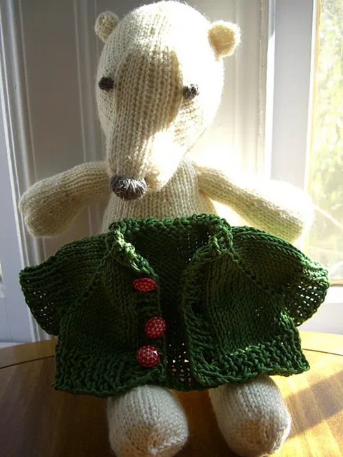 12 toys cardigan free knitting patterns ⋆ bright stuffs