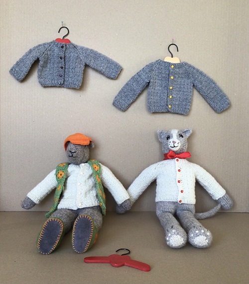 12 toys cardigan free knitting patterns ⋆ bright stuffs