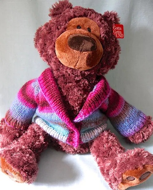 12 toys cardigan free knitting patterns ⋆ bright stuffs