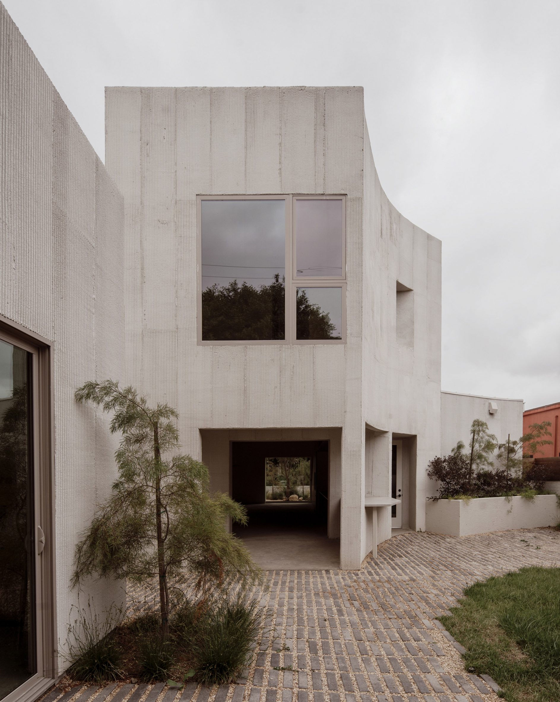 concrete house in california