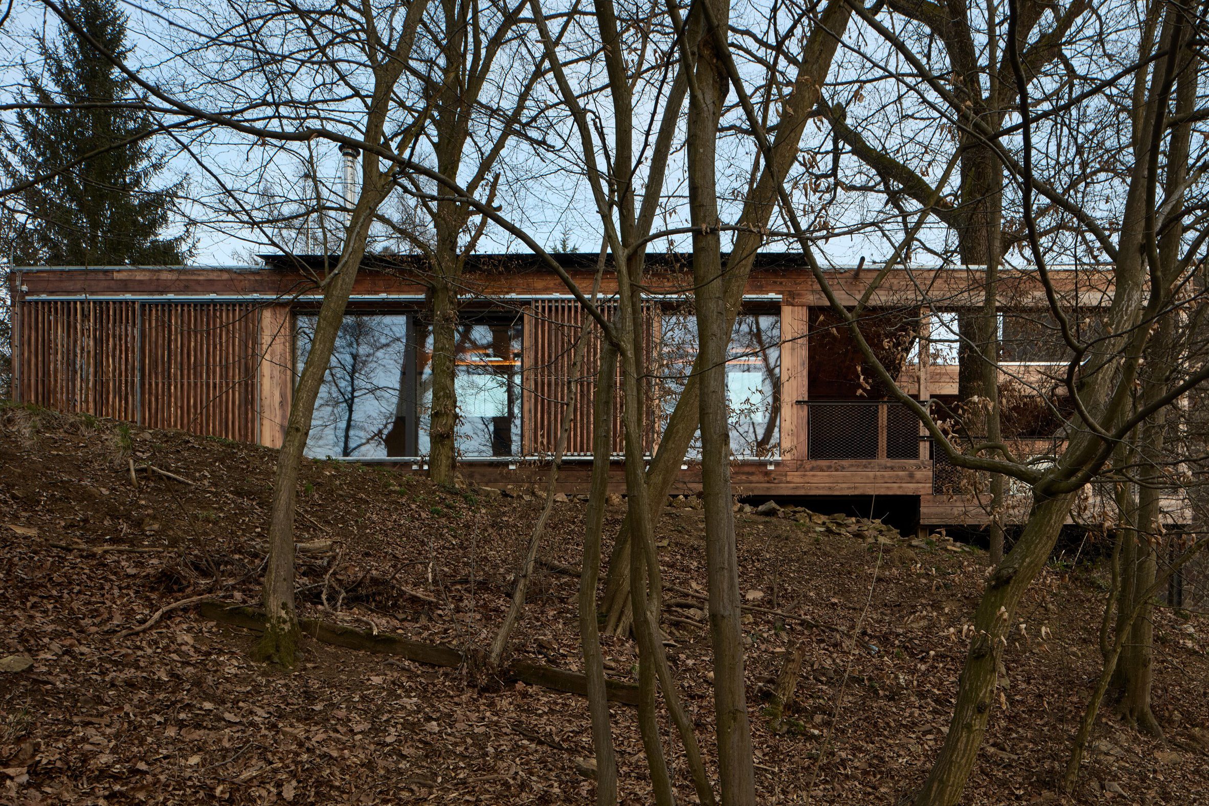 exterior view of medník house