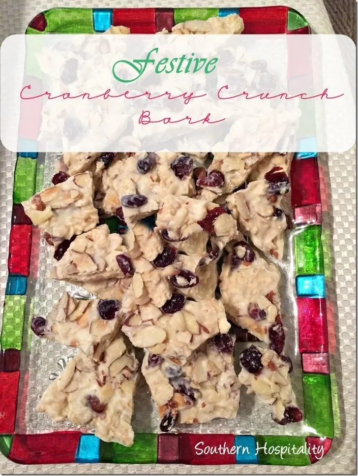 cranberry crunch bark